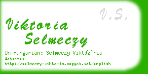 viktoria selmeczy business card